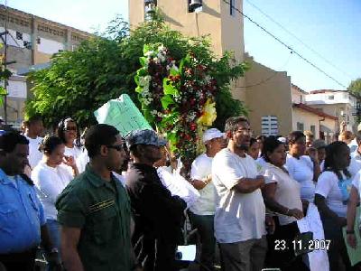 Demonstration zum Gedanken an Ceballos Peñaló