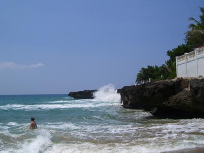 Playa Chiquita Felsen rechte Seite