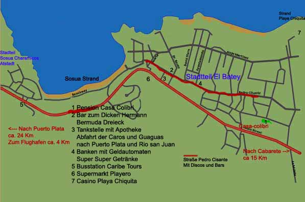 Stadtplan Sosua