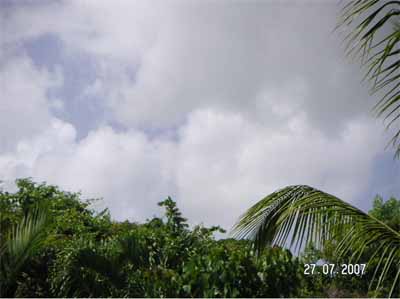 Sosua unter Wolken